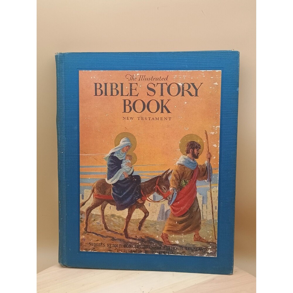 Antiquarian The Illustrated Bible Story Book New Testament by Seymour...